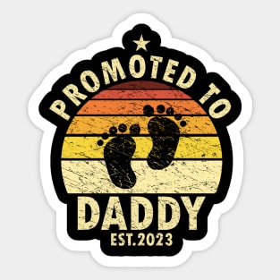 Promoted To Daddy 2023 Sticker